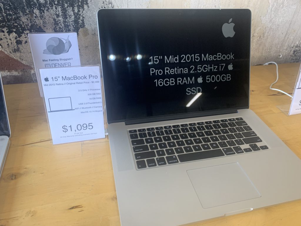 SOLD - Mid 2015 MacBook Pro 15" - $1095 | Denver Mac Repair