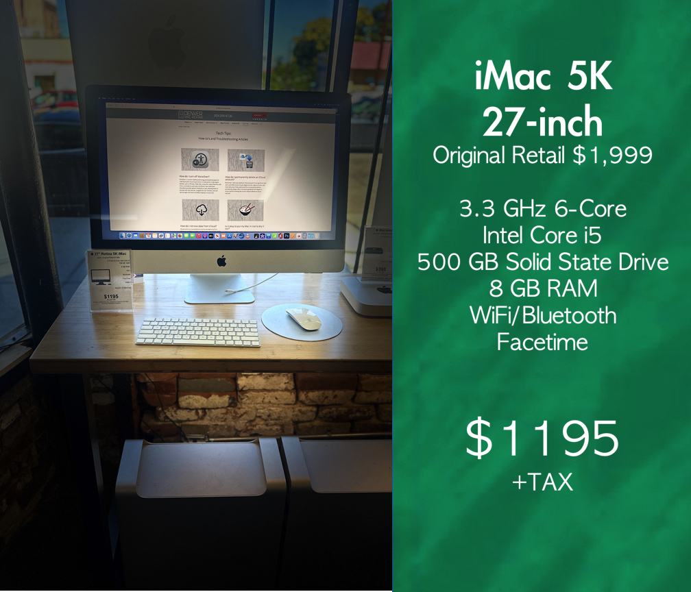 iMac 5K 27-inch  $1195