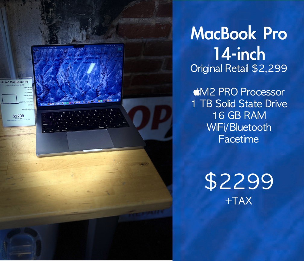 MacBook Pro 14-inch  $2299