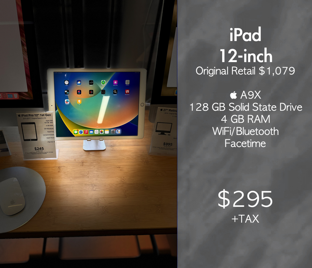 iPad Pro 12-inch  $245

