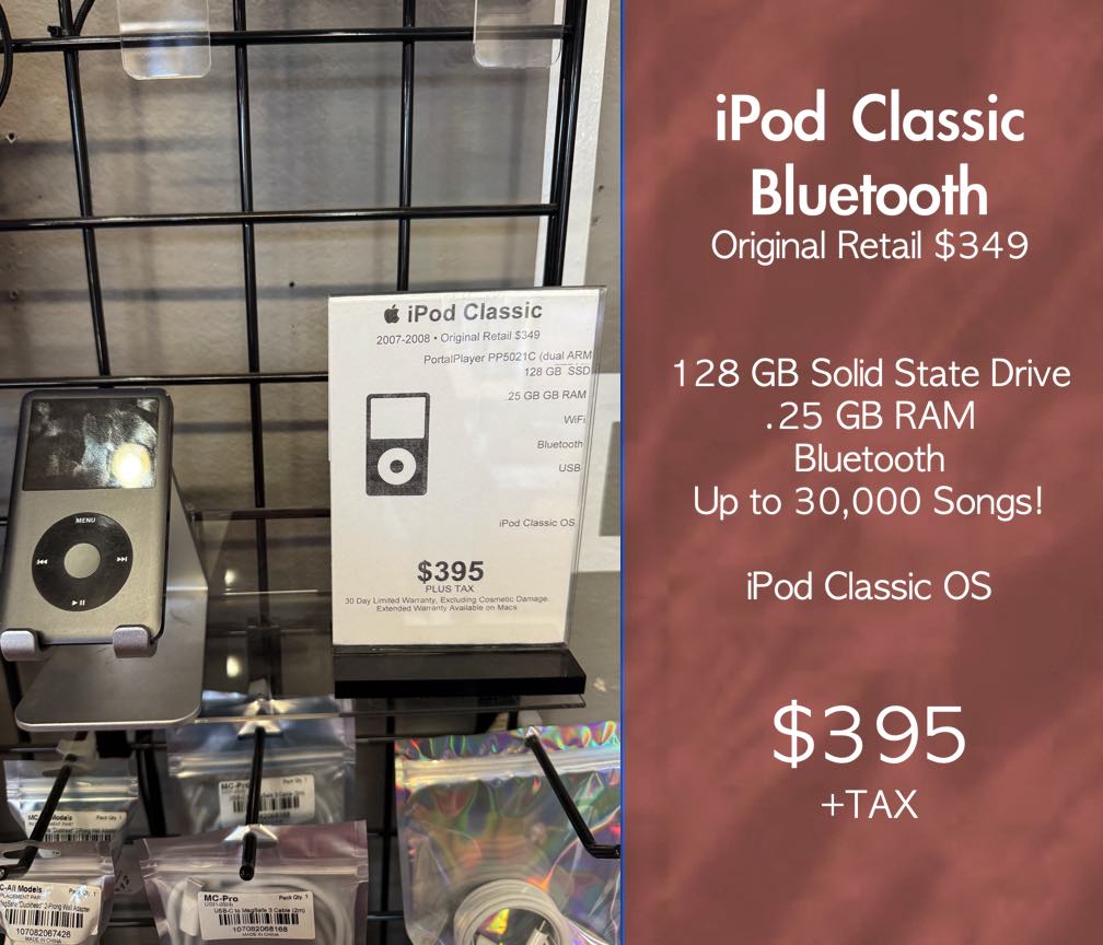 iPod Classic Bluetooth  "The Perfect Companion for the Purist"