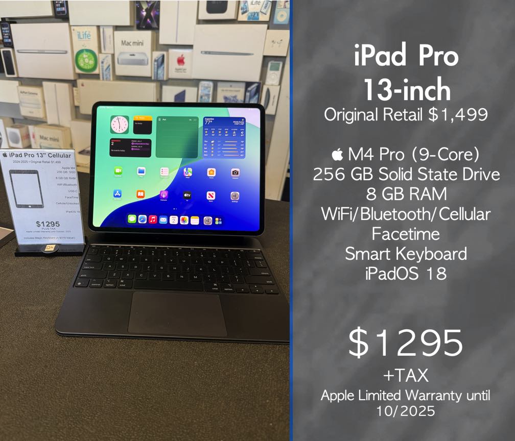 iPad Pro 13-inch “All the power of a workstation, none of the desk.”