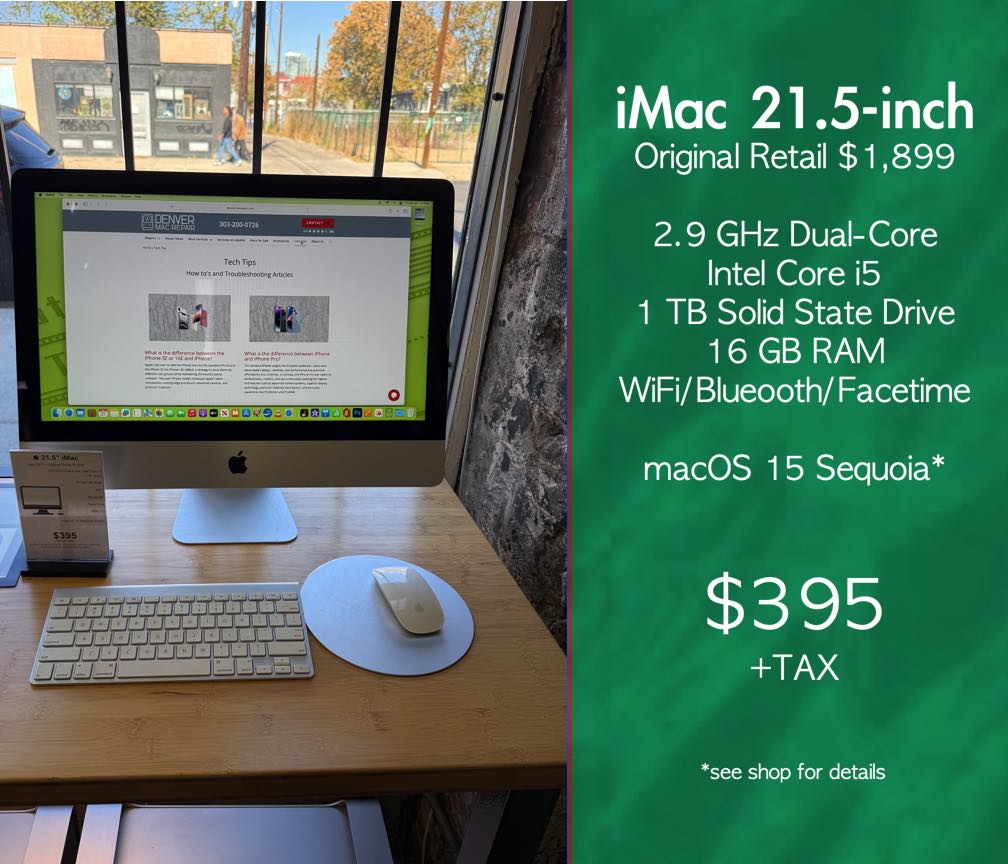 iMac 21.5-inch “Old Mac? New Tricks. We Make It Run Like Magic — No Wizardry Required.”
