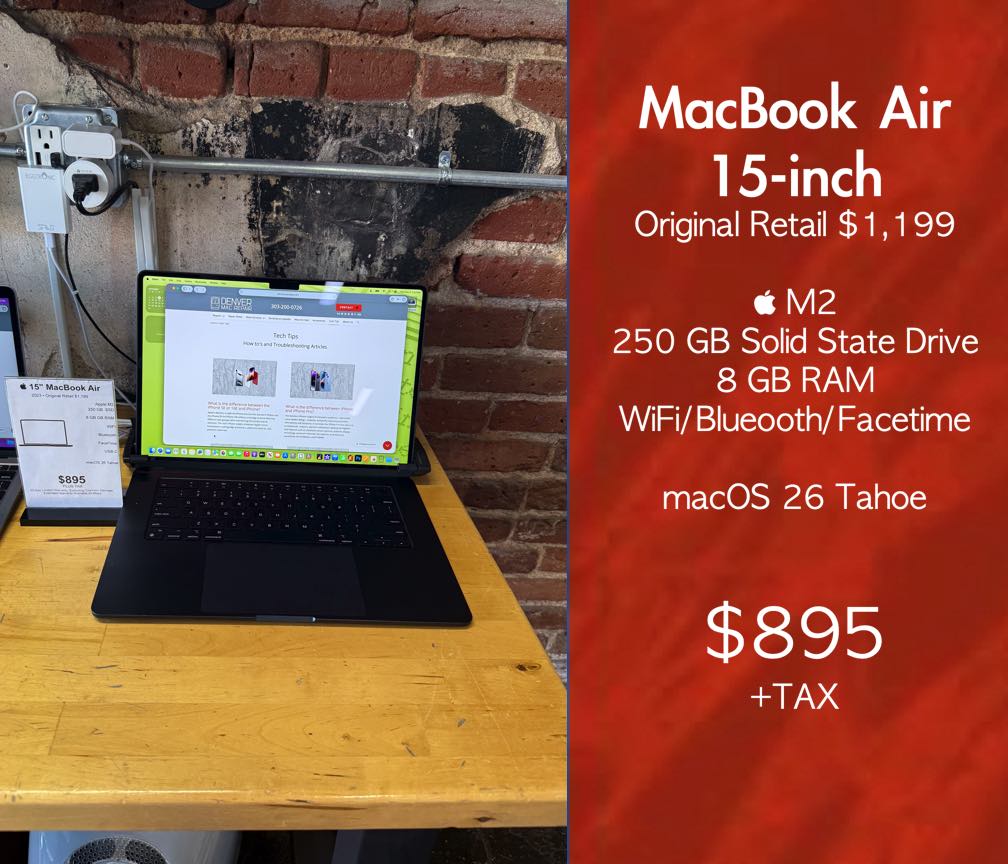 MacBook Air 15-inch  “Bigger screen, lighter load — this 15-inch MacBook Air’s got more hustle than your morning coffee.”
