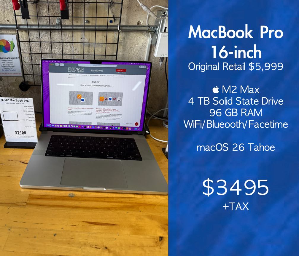 MacBook Pro 16-inch  All the horsepower Apple sells—without the Apple tax.