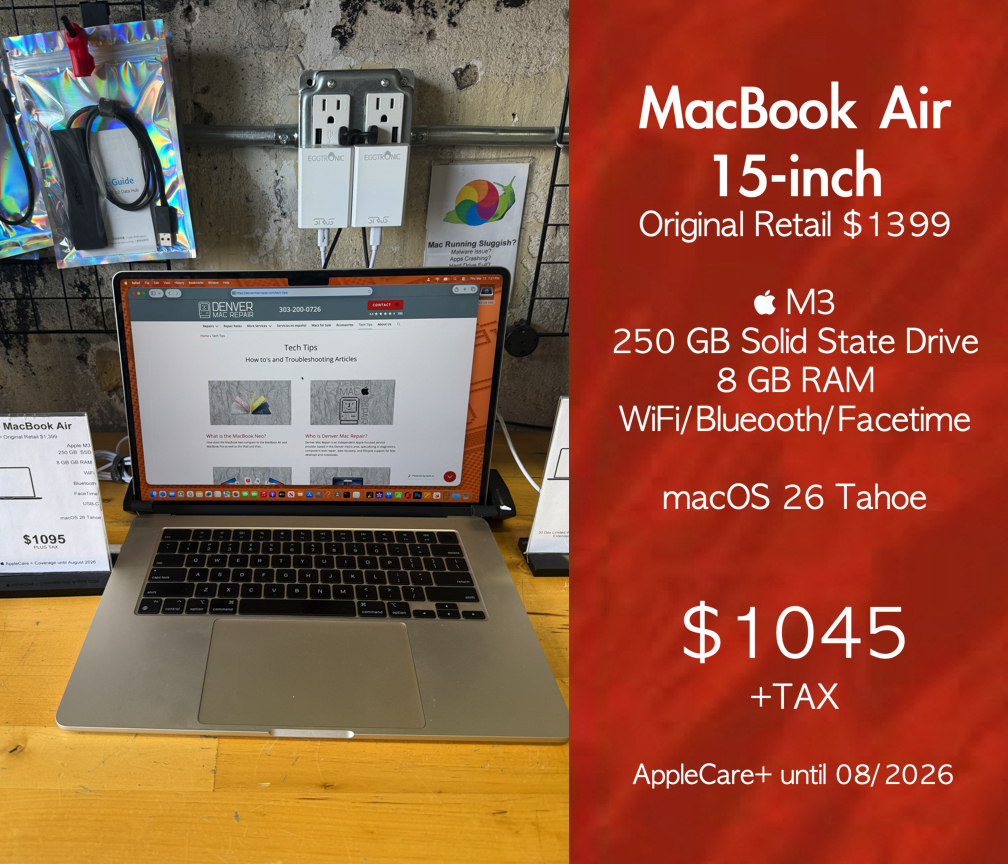 MacBook Air 15-inch  “Fifteen inches of screen, M3 brains, and zero drama — a Mac that just gets things done.”