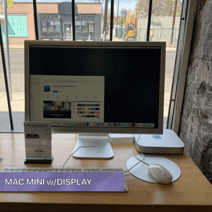 Mac mini w/23-inch Display  “Less chaos. More aluminum.”