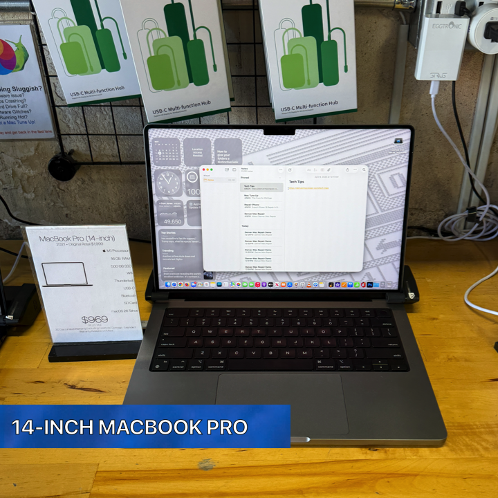 MacBook Pro 14-inch “Serious horsepower in a backpack-sized package.”