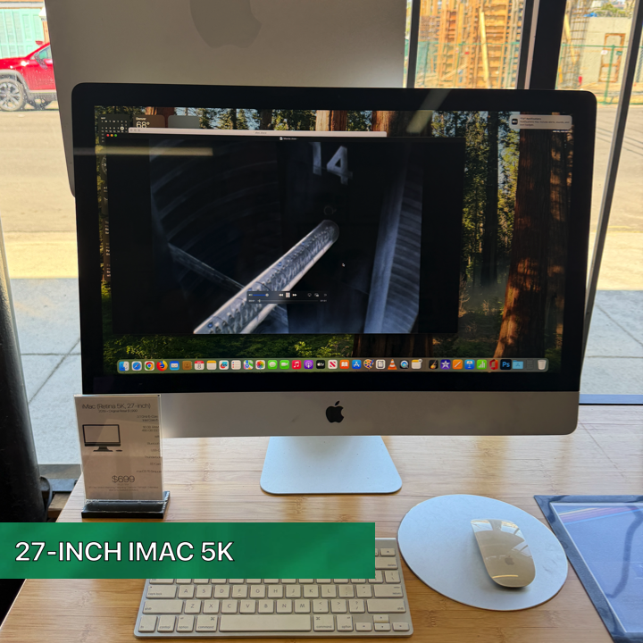 iMac 5K 27-inch  “Big screen energy without the big Apple Store bill.”