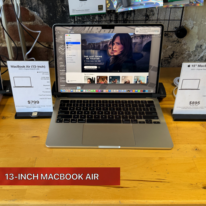 MacBook Air 13-inch "Quietly overachieving since the moment you open the lid."
