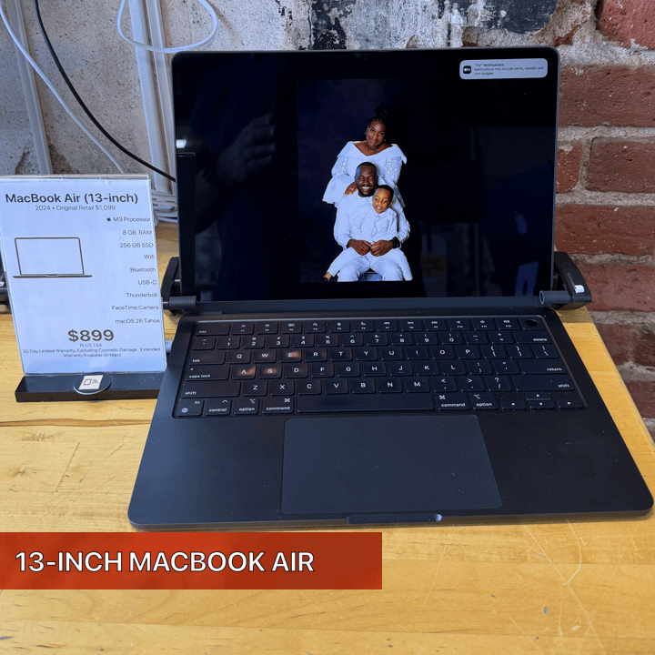 MacBook Air 13-inch  "Proof that traveling light doesn't mean thinking small."