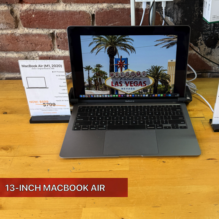 MacBook Air 13-inch  "More RAM, more storage, less spending."