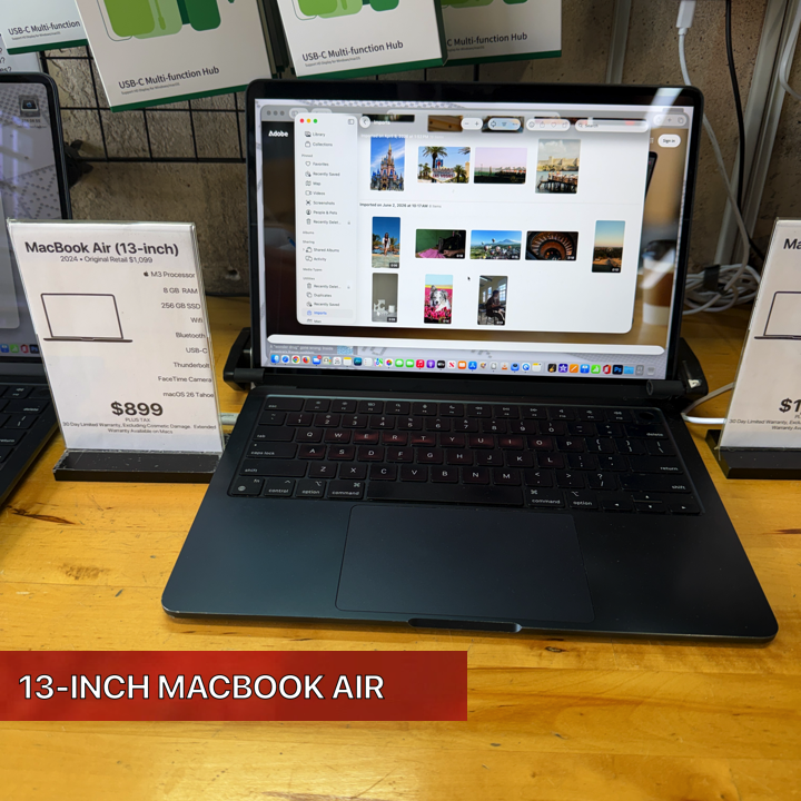 MacBook Air 13-inch  "Light enough to forget it's in your backpack, powerful enough to make you forget you ever needed anything bigger."